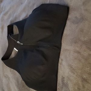 SOMA Zip-Front Sport Bra Black - XXL